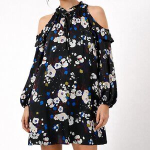 Worthington Floral Cold Shoulder Dress | Size 14